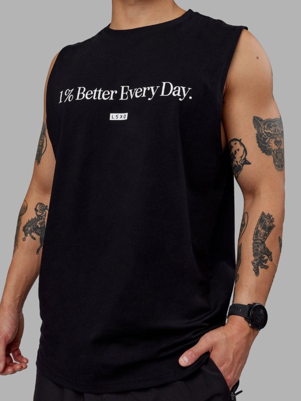 NWT Men’s LSKD 1% Better FLXCotton Training Fit Tank - M